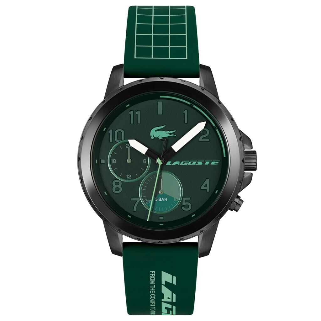 Lacoste 2011218 Quartz Silikon Yeşil 44 mm Erkek Kol Saati