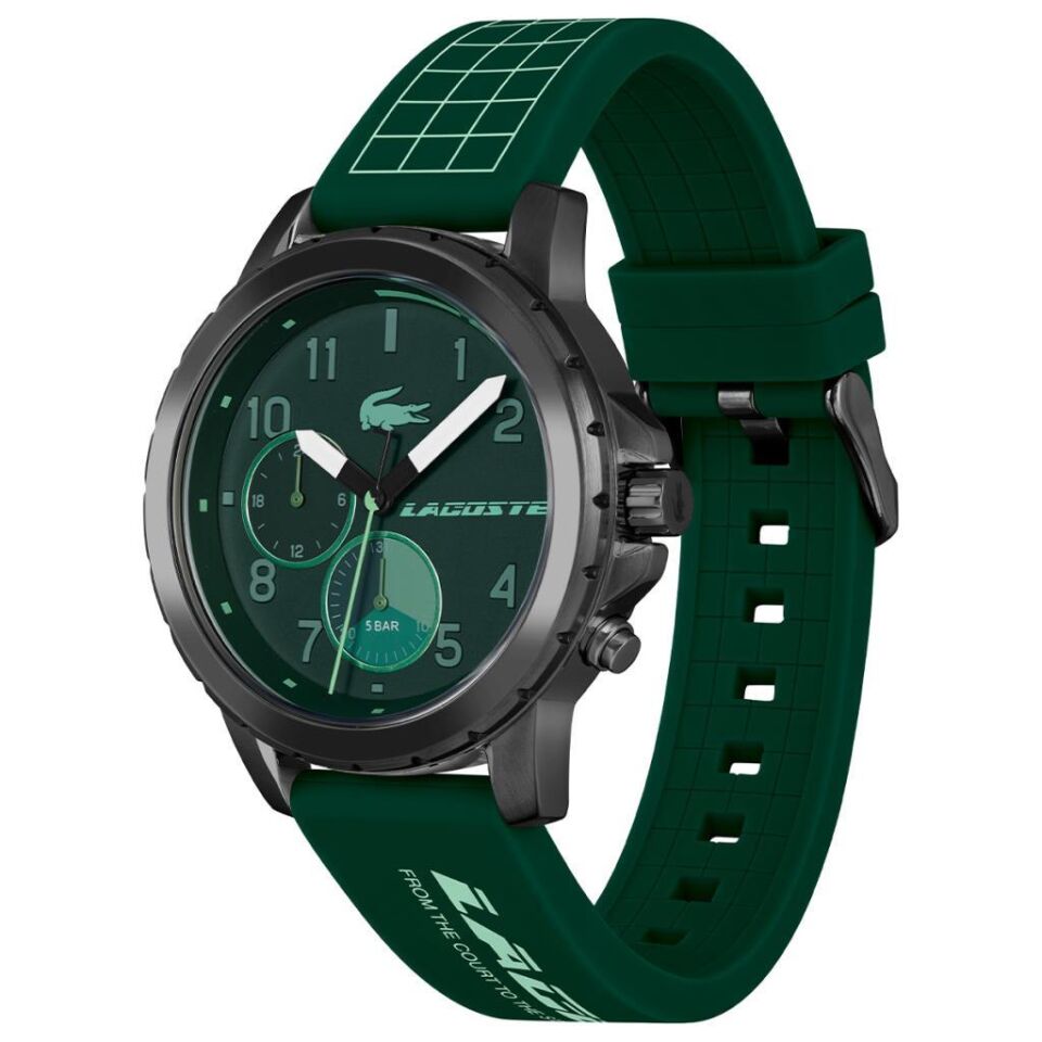 Lacoste 2011218 Quartz Silikon Yeşil 44 mm Erkek Kol Saati