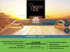Woodsol Unıdeck Su Bazlı Ahşap Deck Yağı 0.75 Lt 1213 noce