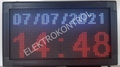 DT2137RGB5   Renkli Saat, Derece, Nem, Yazı Paneli
