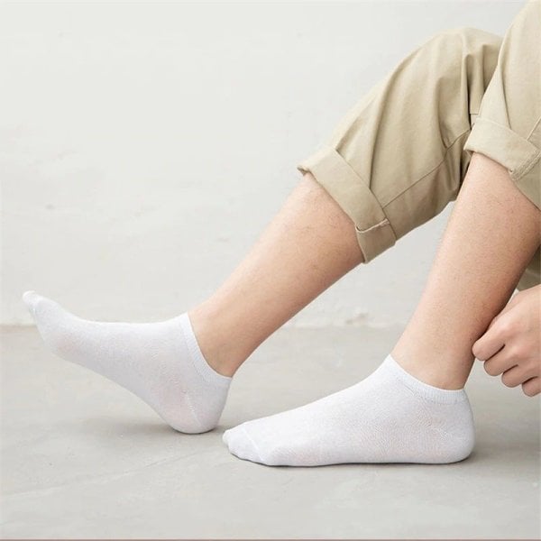 Unisex Yazlık Patik Çorap 5 'li Extra Rahat Beyaz