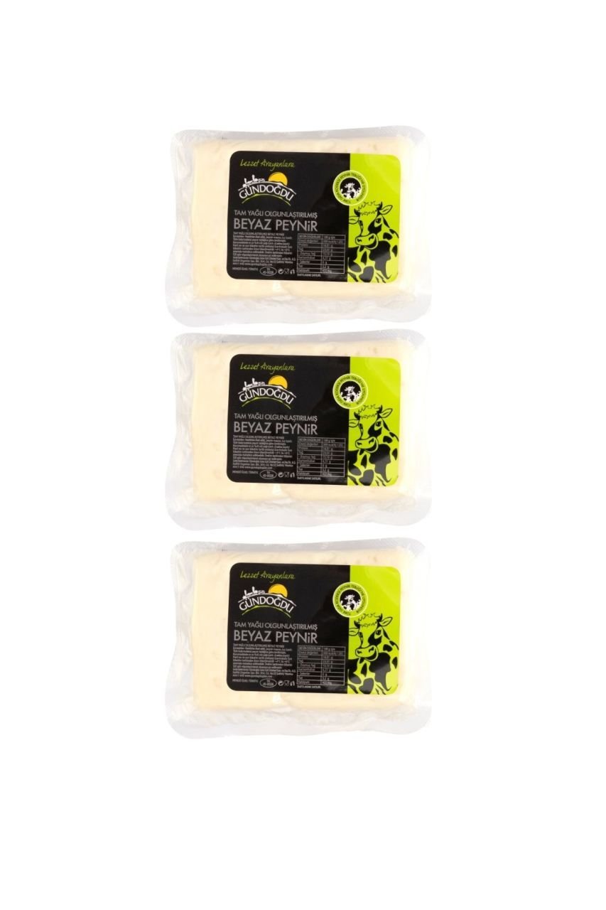 Gündoğdu Beyaz Peynir Yumuşak 650gr 3'lü Ortalama 1,950 Kg