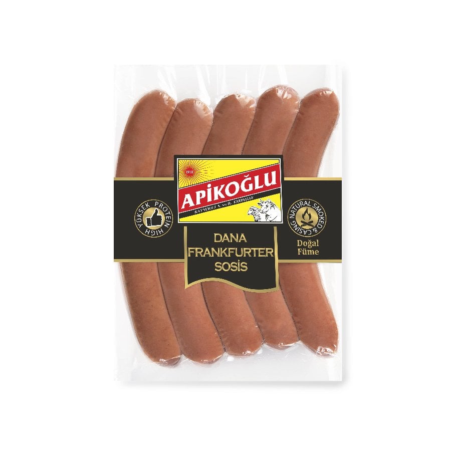 Apikoğlu Dana Frankfurter Sosis 220-260 gr 3'lü Paket