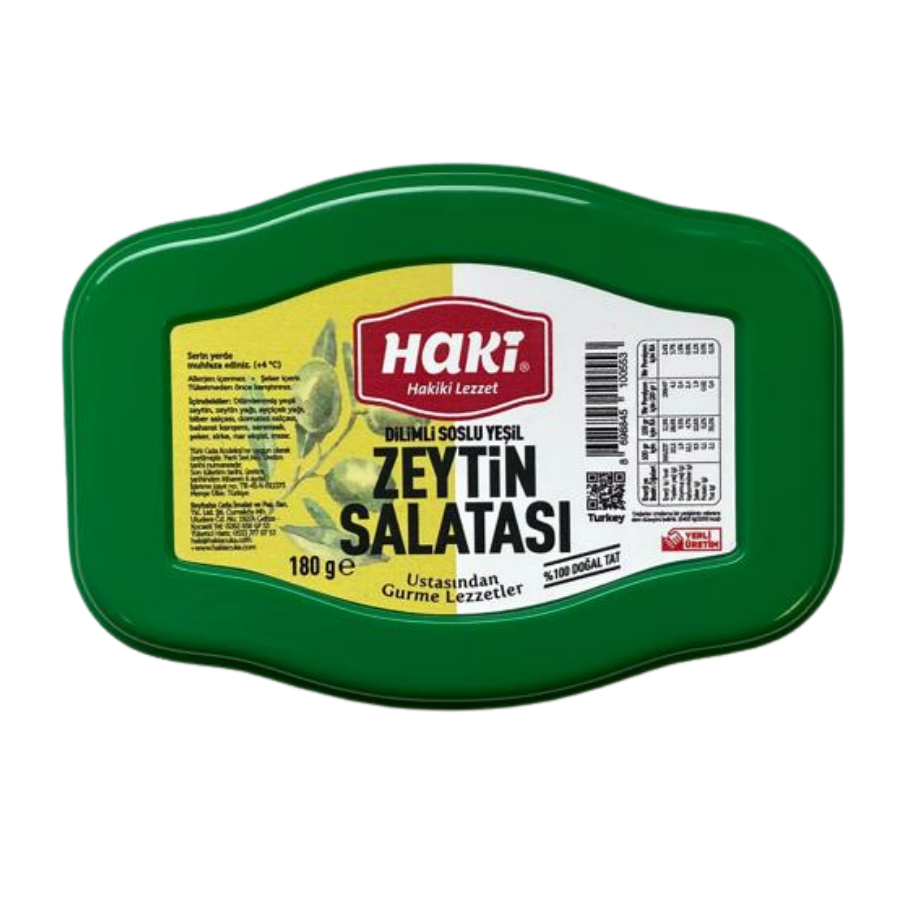 Haki Soslu Yeşil Zeytin Salatası Mükemmel Lezzet