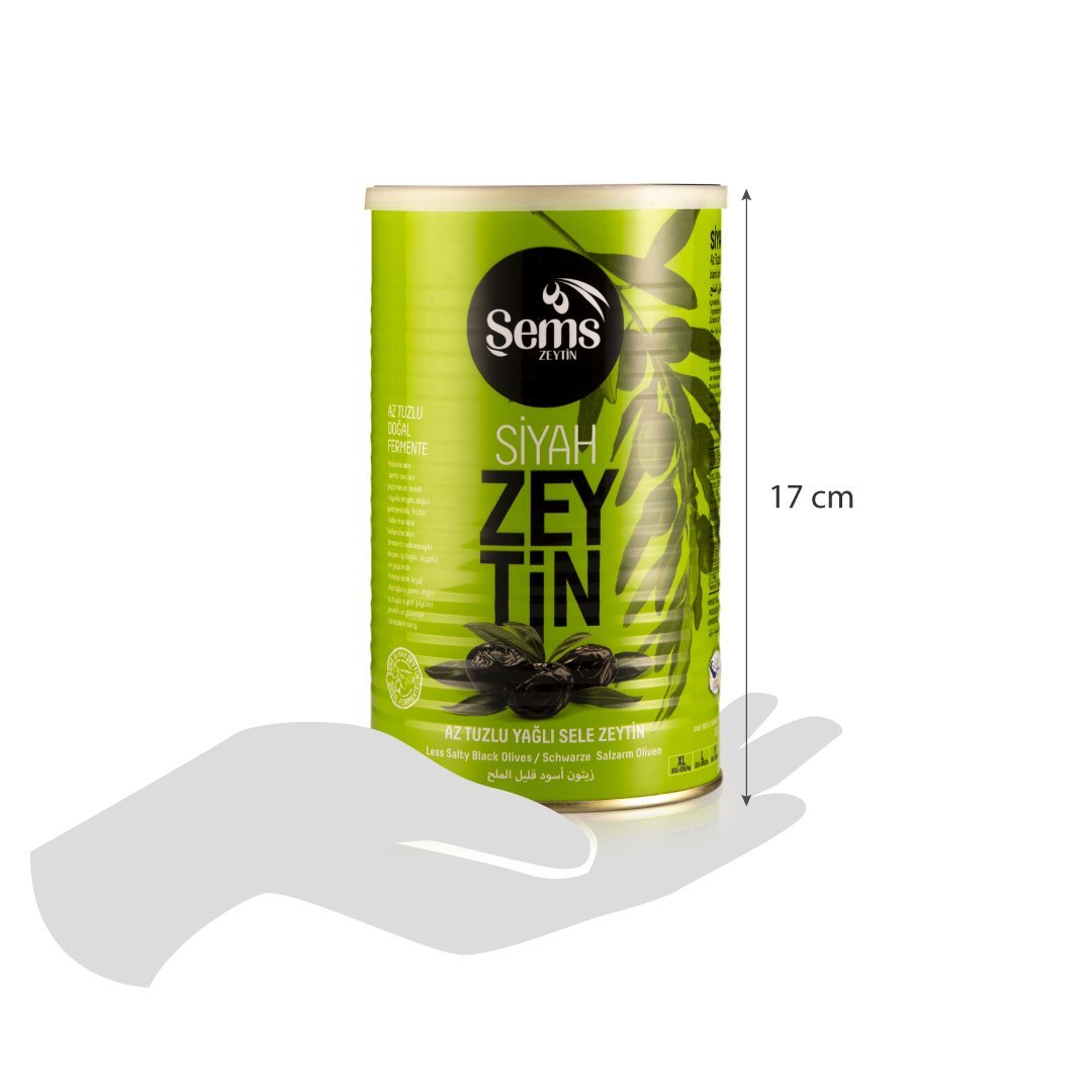 Şems Siyah Zeytin 351-380 Kalibre 900gr 6'lı