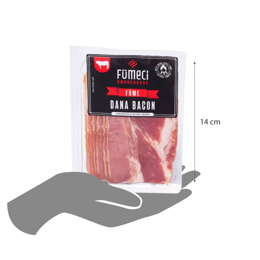 Fümeci Smokehouse İsli Dana Bacon Doğal Odun Dumanı İle İslenmiş 100gr