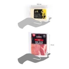 Hızlı Kahvaltı Paketi Klasik Beyaz Peynir 650gr 2’li + Fümeci Smokehouse Dana Bacon 100gr 2’li