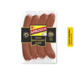 Apikoğlu Dana Bratwurst Sosis 330- 370 gr 2'li Paket