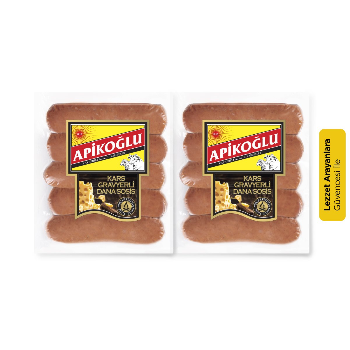 Apikoğlu Kars Gravyerli Bir Yıl Olgunlaştırılmış Sosis 220-250 gr 2'li Paket