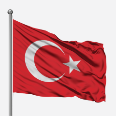 20X30 cm Türk Bayrağı