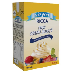 Vizyon Ricca Bitkisel Sıvı Krem Şanti Şekerli 1 lt