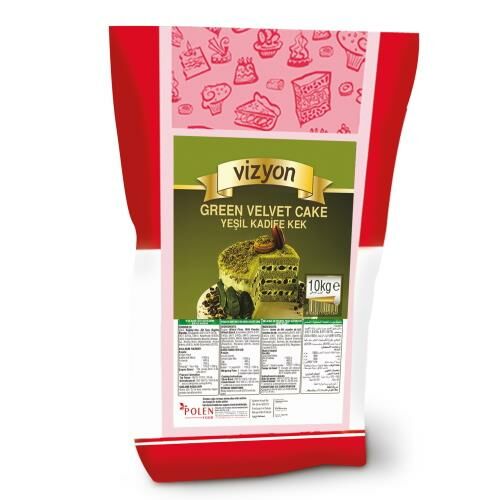 VİZYON KEK MİKSİ GREEN (Yeşil)  VELVET  (10 KG.)