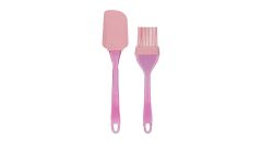 Spatula ve Fırça Pembe Set