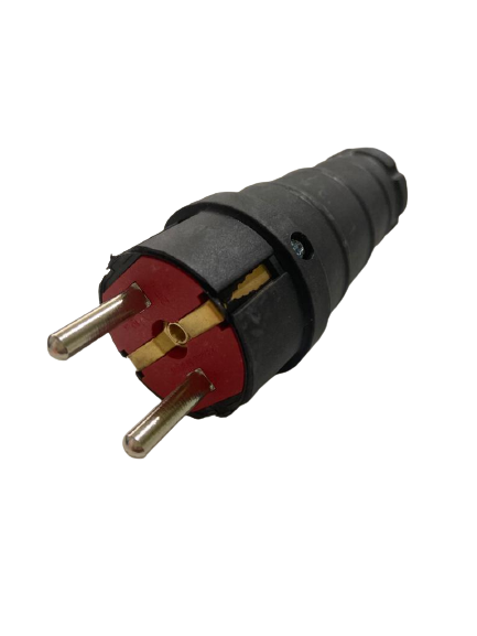 KAUÇUK 16A 250V TOPRAKLI KAUÇUK ERKEK FİŞ