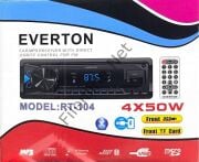 EVERTON RT-104 ÇİFT USB'Lİ USB-SD-FM-SUX BLUETOOTH KUMANDALI 4x50 WATT OTO TEYP