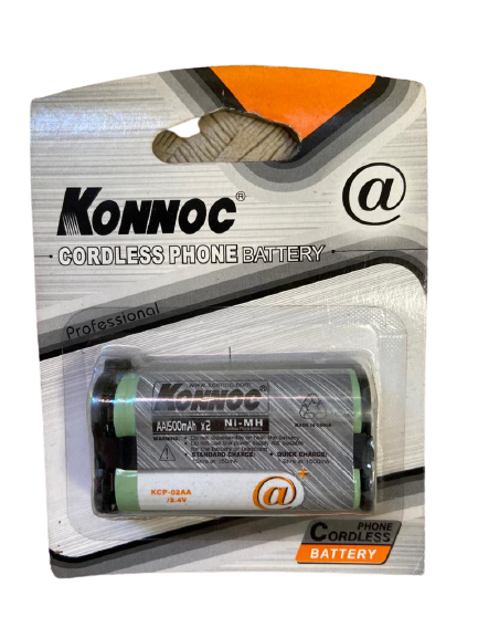 KONNOC KCP-02AAA TELSİZ TELEFON ŞARJLI PİL AAA 900MAH 2.4V 2'Lİ İNCE ŞARJLI SIEMENS TELEFON PİLİ