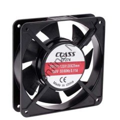  CLASS CF274 AKSİYEL FAN 120x120x25 AC 220V 19W 50/60HZ 0.11A FAN METAL 