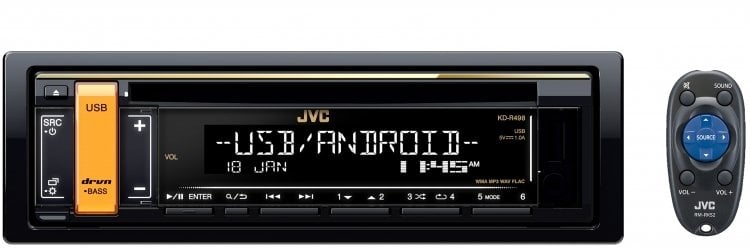 JVC KD-R498 Oto Teyp USB/CD/ LCD Ekran/FLAC Medya Oynatma/Android Oto Teyp