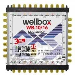 WELLBOX WB-10/16 UYDU SANTRALİ 10 GİRİŞ 16 ÇIKIŞ SONLU/ KASKATLI FULL HD MULTİSWİTCH UYDU SANTRALİ