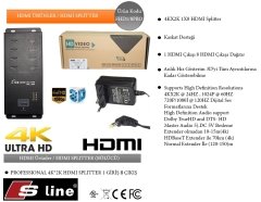 S-Line FHD1 HDMI Splitter 1X8 3D Full HD