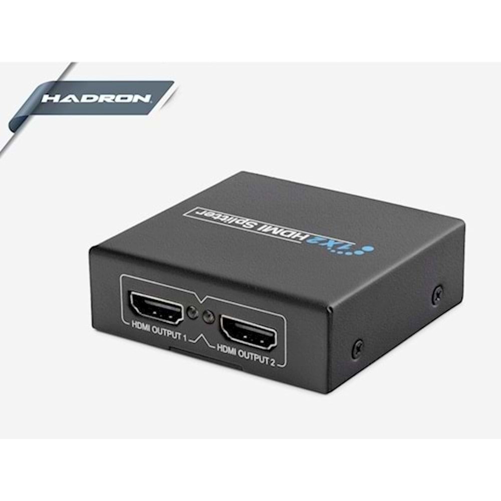 HADRON HN211 2'Lİ HDMI ÇOKLAYICI SPLITTER HDMI 1.4V 1080P 3D 1 GİRİŞ 2 ÇIKIŞ