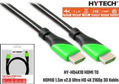 HYTECH HY-HD4K10 HDMI KABLO HDMI TO HDMI 10 METRE V2.0 ULTRA HD 4K 2160P 3D KABLO