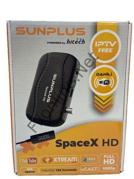 SUNPLUS SPACEX HD 1080P FULL HD UYDU ALICISI ÇANAKSIZ TV İZLEME DAHİLİ WİFİ'Lİ UYDU ALICISI 