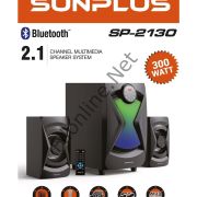 SUNPLUS SP-2130 2+1 USB/MP3/SD/FM BLUETOOTH 300W MULTIMEDIA SPEAKER HOPARLÖR SES SİSTEMİ