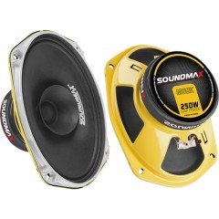 Soundmax Sx-M69K Oto Hoparlör 6X9 250W 92db100-10KHZMidrange Speaker Oto Hoparlör