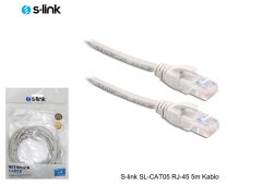 S-Link Sl-Cat05 Cat5 İnternet Kablosu 5 Metre Patch Cord Utp Kablo Rj-45
