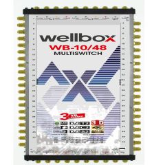 WELLBOX WB 1048G UYDU SANTRALİ 10 GİRİŞ 48 ÇIKIŞ SONLU/KASKATLI FULL HD MULTISWITCH UYDU SANTRALİ