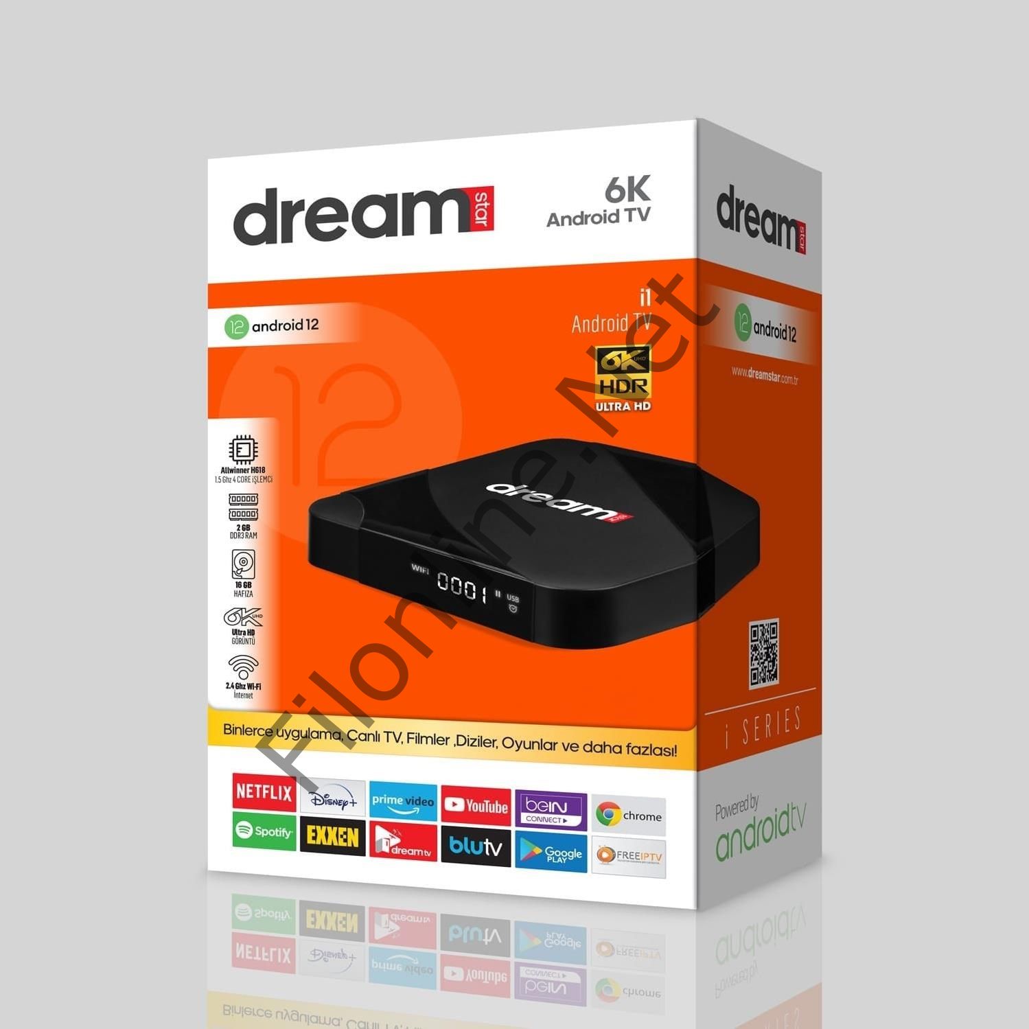 DREAMSTAR İ1 16GB HAFIZA 2GB RAM ULTRA HD GÖRÜNTÜ 6K HDR ANDROID TV BOX