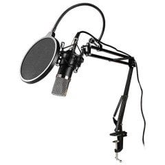 Snopy SN-03P Mikrofon Youtuber 680Ohm 100hz-1800hz  Profesyonel Stand ve Filtreli Masaüstü Mikrofon