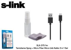 S-LINK SLX-375 LCD/ PLAZMA TEMİZLEME SETİ + MİCRO USB KABLO + MİCRO FİBER BEZ + TEMİZLEME SPREYİ