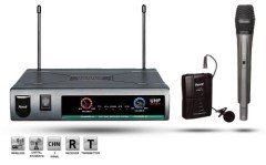 Mikrofon Sistemi UHF Wireless Çift Kanal El-Yaka Roof R-720