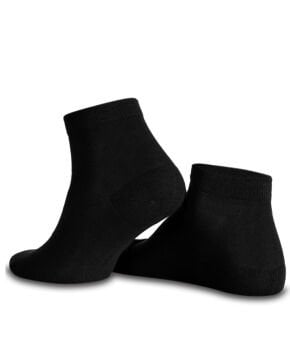 Siyah Bambu Kısa Soket Çorap