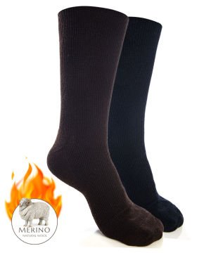 Merino Yün Kışlık Havlu Erkek Soket Çorap 2li Paket