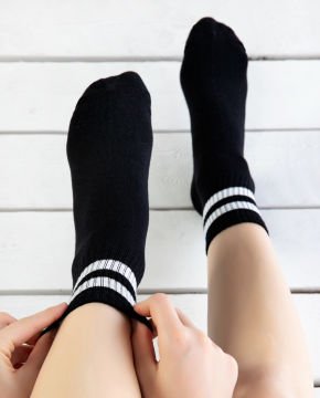 Kadın Spor Çorap 6lı Ekonomik Paket Siyah Renk