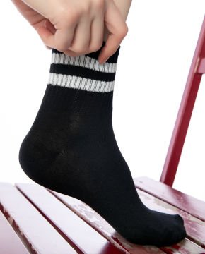 Kadın Spor Çorap 6lı Ekonomik Paket Siyah Renk