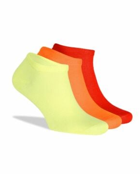 3'lü Paket Sneakers Renkli Unisex Çorap Kısa Soket