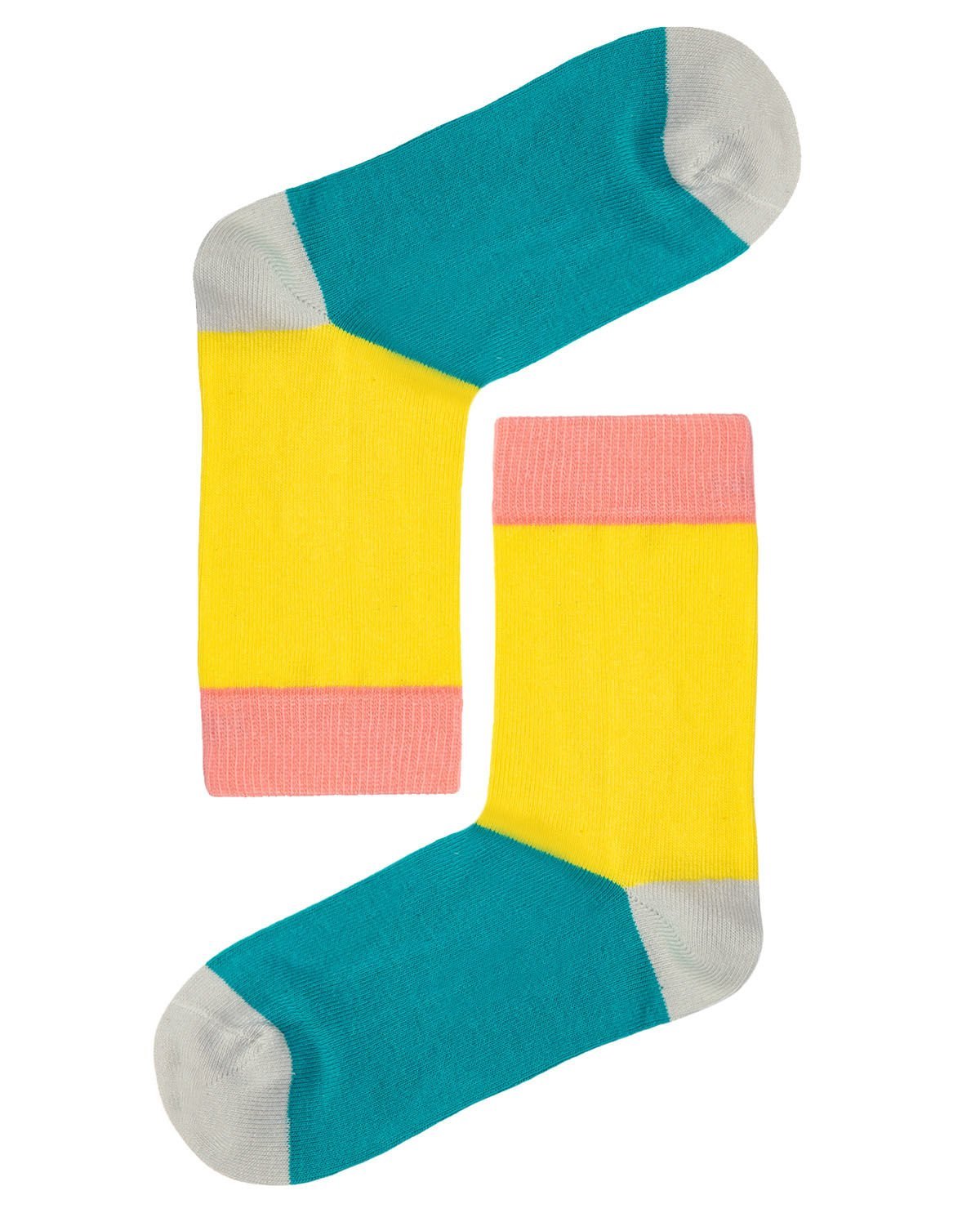 Burun Dikişsiz Renkli Unisex Çocuk Çorabı