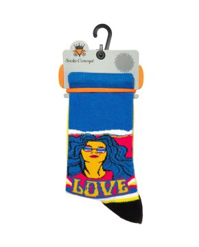 Love Yazılı Burun Dikişsiz Kadın Soket Çorap