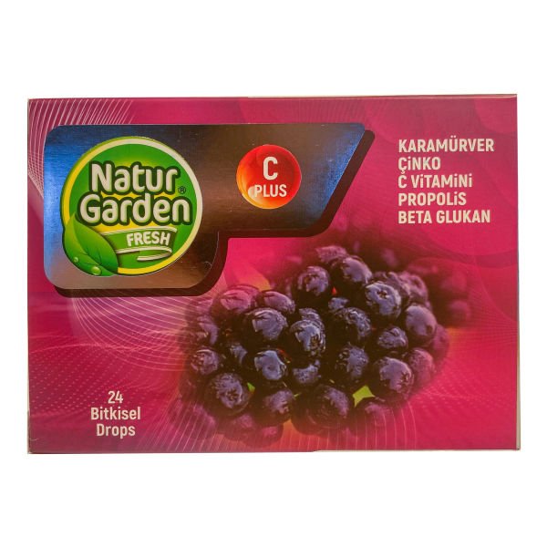 Natur Garden Karamürver, Çinko, C Vitamini, Propolis, Beta Glukan 24 Bitkisel Drops