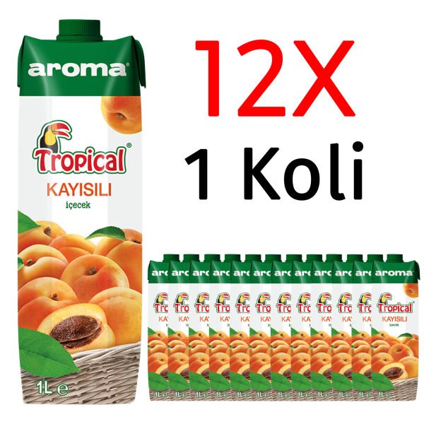 Aroma Tropical Kayısı Meyve Suyu 1 L 12 Adet