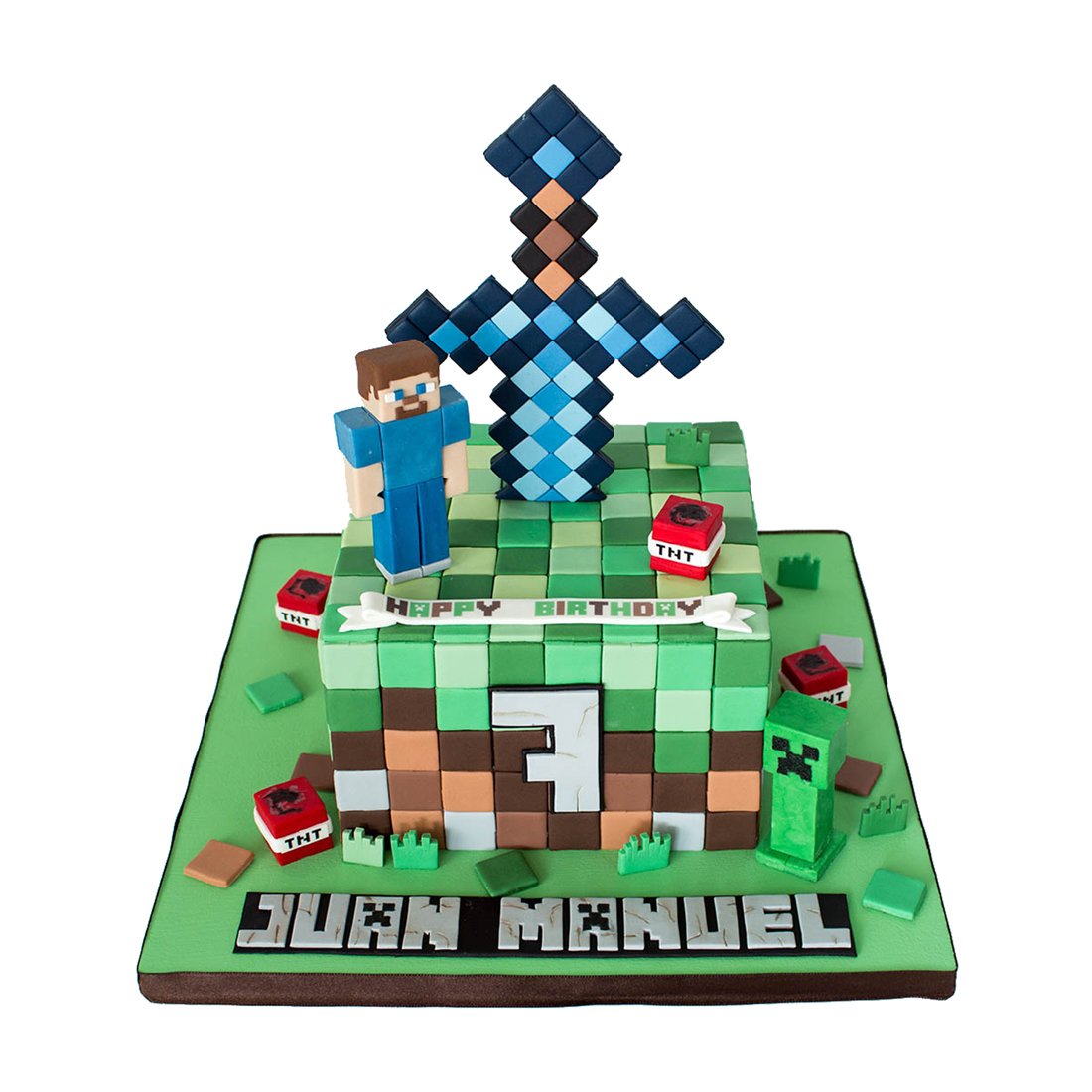 Minecraft Doğum Günü Pastası