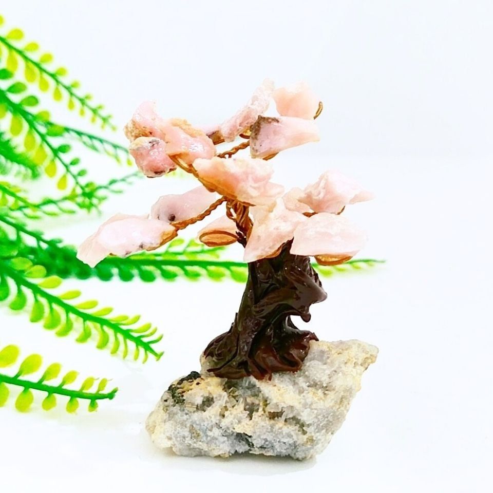 Pembe Opal - Pirit Doğal Taş Hayat Ağacı 00682