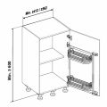 Hafele TANDEM Side,600/600 mm,A.Style,krom/byz