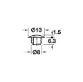 Hafele Tıpa gri 13/8mm delik için