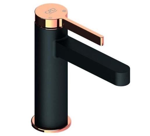 GPD GİLDO LAVABO BATARYASI SİYAH - ROSE GOLD