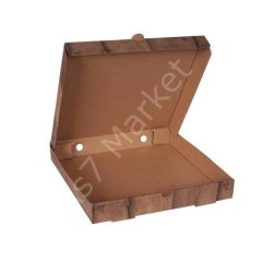 Baskılı Pizza Kutusu 26 cm 26x26x4 cm (100'lü Paket)